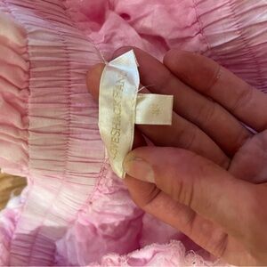 Pink Loveshackfancy ruffle skirt